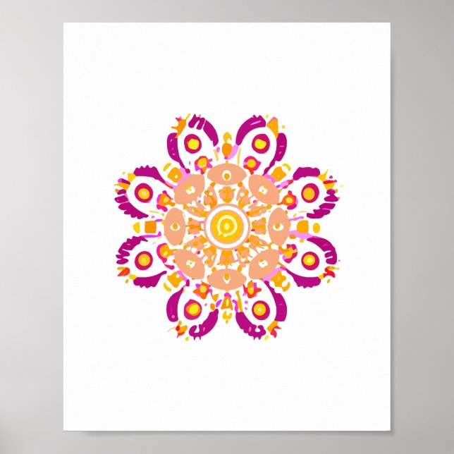 mandala Zoom toy  Poster (Front)