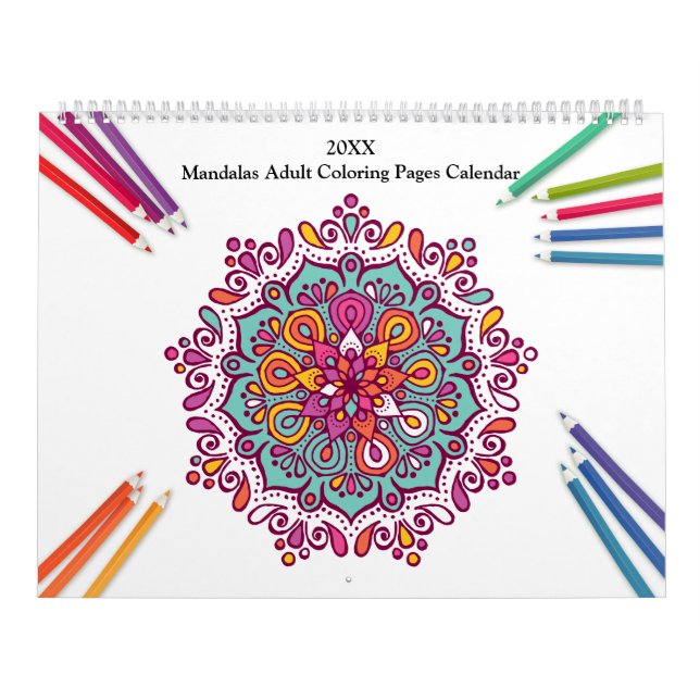 Mandalas Adult Colouring Calendar (Cover)