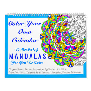 Mandalas Colour Your Own Personalised Colour This Calendar