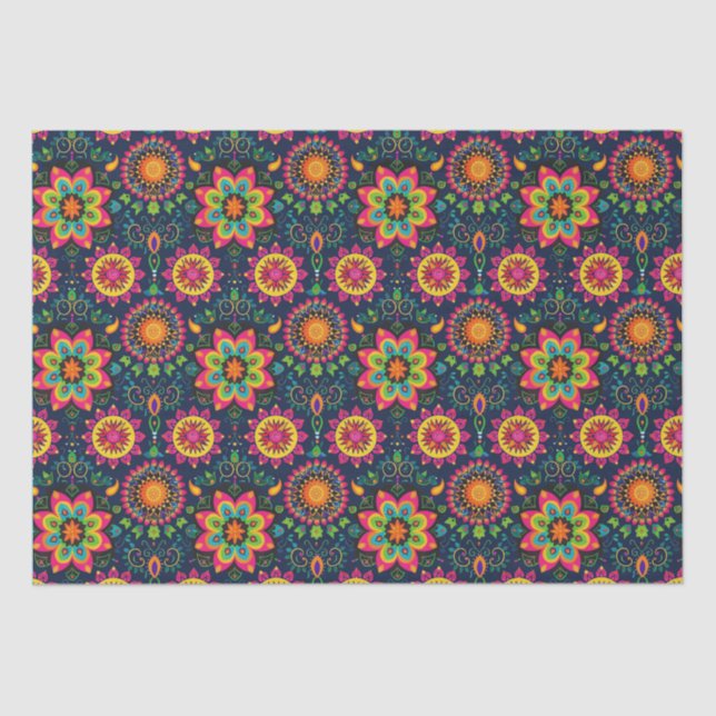 Mandalas Diwali  Tissue Paper (Front)