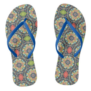 Mandalas Flip Flops