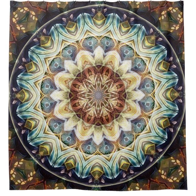 Mandalas for Times of Transition 9 Shower Curtain (Front)