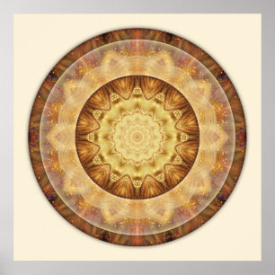 Mandalas from the Heart of Peace, No. 10 Poster