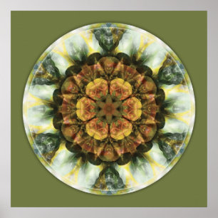 Mandalas from the Heart of Peace, No. 9 Poster