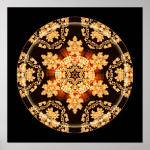 Mandalas from the Heart of Transformation, No. 11 Poster