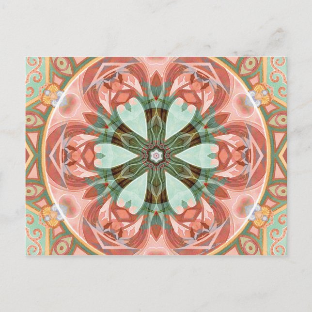 Mandalas of Forgiveness and Release 7 Poster Postcard (Front)