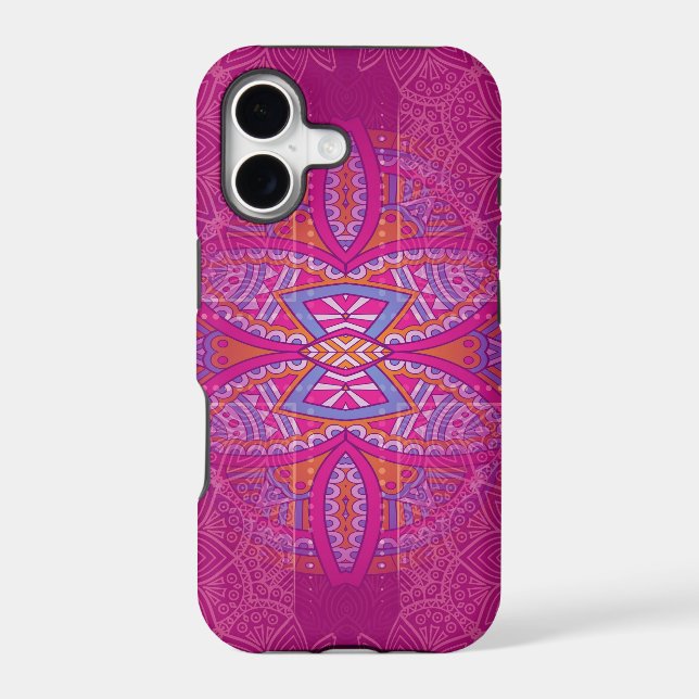 Mandalas on Pink repeat design (Back)