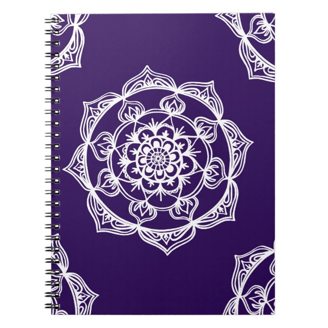 Mandalas on Purple Notebook (Front)