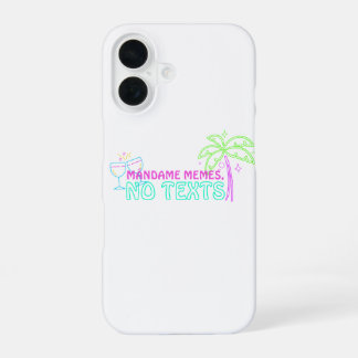 Mándame Memes, No Texts Neon Hispanic Heritage iPhone 16 Case