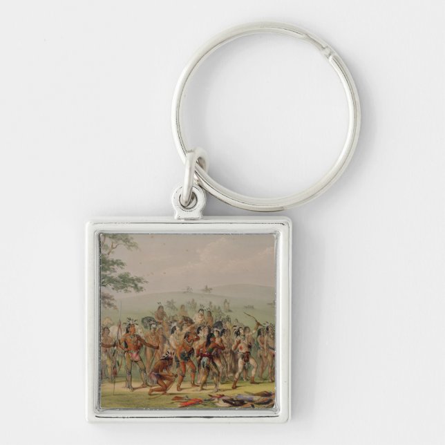 Mandan Archery Contest, c.1832 Key Ring (Front)