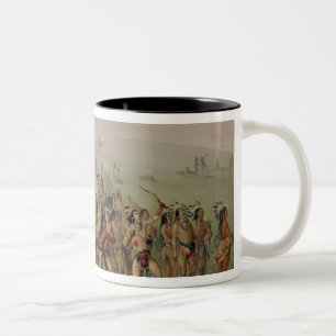 Mandan Archery Contest, c.1832 Two-Tone Coffee Mug