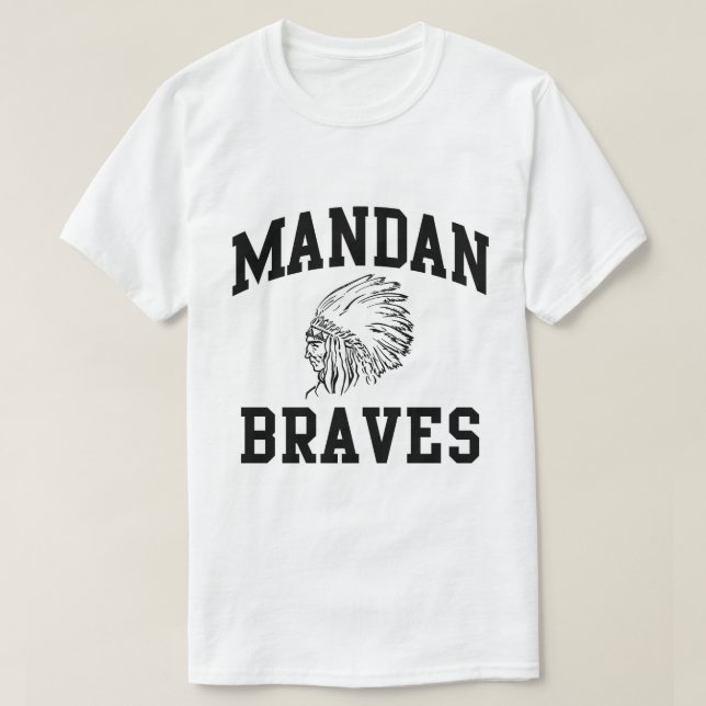 Mandan Braves Men's T-shirt (Design Front)