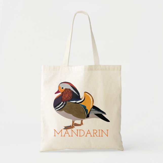 Mandarin Duck Birdbag Tote Bag (Front)
