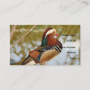 Mandarin Duck Business Cards