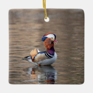Mandarin Duck Ceramic Ornament