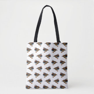 Mandarin Duck Frenzy All Over Print Bag