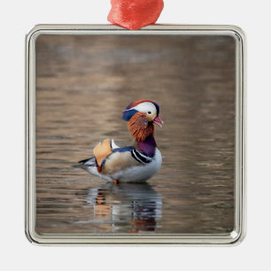 Mandarin Duck Metal Tree Decoration