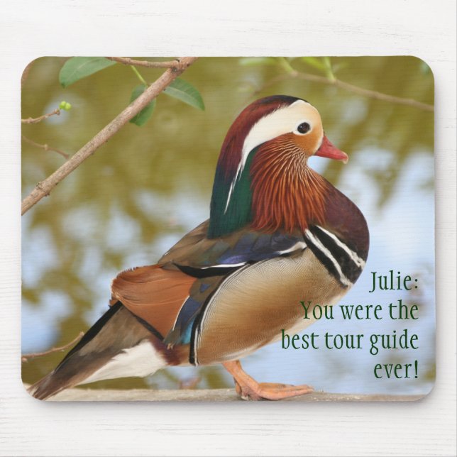 Mandarin Duck Mouse Mat (Front)