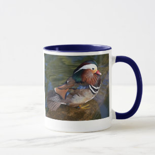 mandarin duck ringer ceramic mug