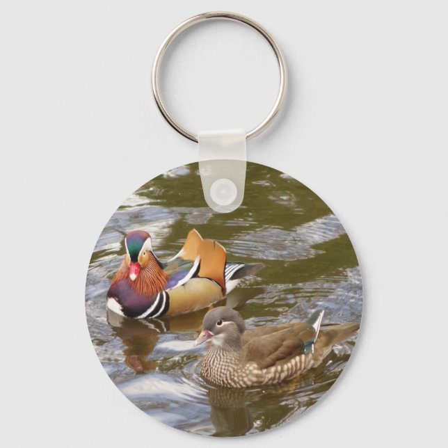 Mandarin Ducks Keychain (Front)