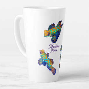 Mandarin Fishes  Latte Mug