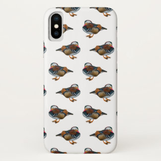 Mandarin Frenzy iPhone X Case (White)