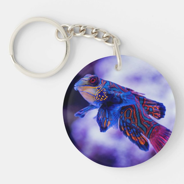 Mandarin Goby Fish Key Ring (Front)