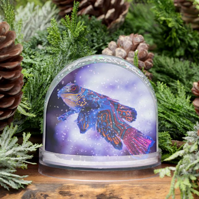 Mandarin Goby Fish Snowglobe (Winter)