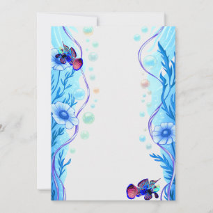 Mandarin Goby Saltwater Fish Invitations