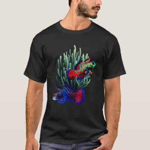 Mandarin Goby Saltwater Reef Aquarium Fish Art  T-Shirt