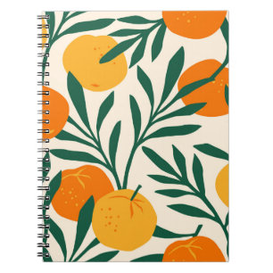 Mandarin Mosaic: Trendy Citrus Chic Notebook