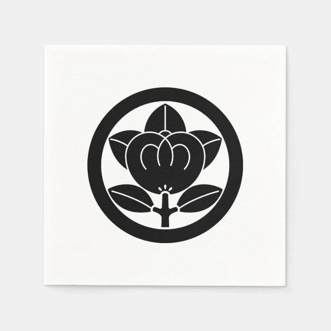 Mandarin orange in a circle napkin (Front)