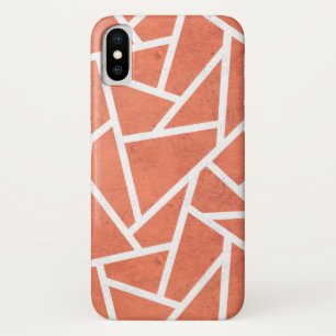 Mandarin orange mosaic pattern iPhone x case