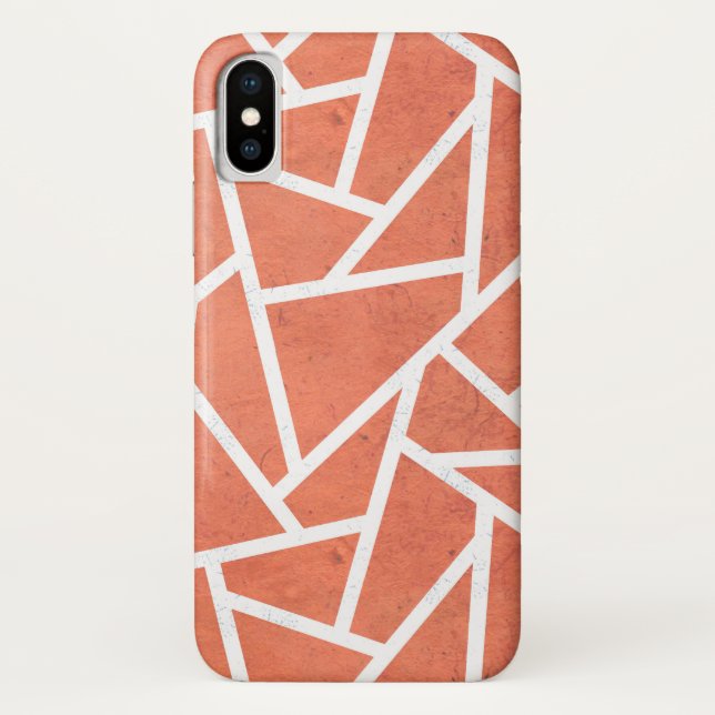 Mandarin orange mosaic pattern Case-Mate iPhone case (Back)