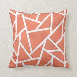 Mandarin orange mosaic pattern cushion