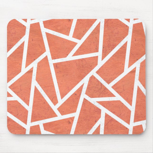 Mandarin orange mosaic pattern mouse mat (Front)