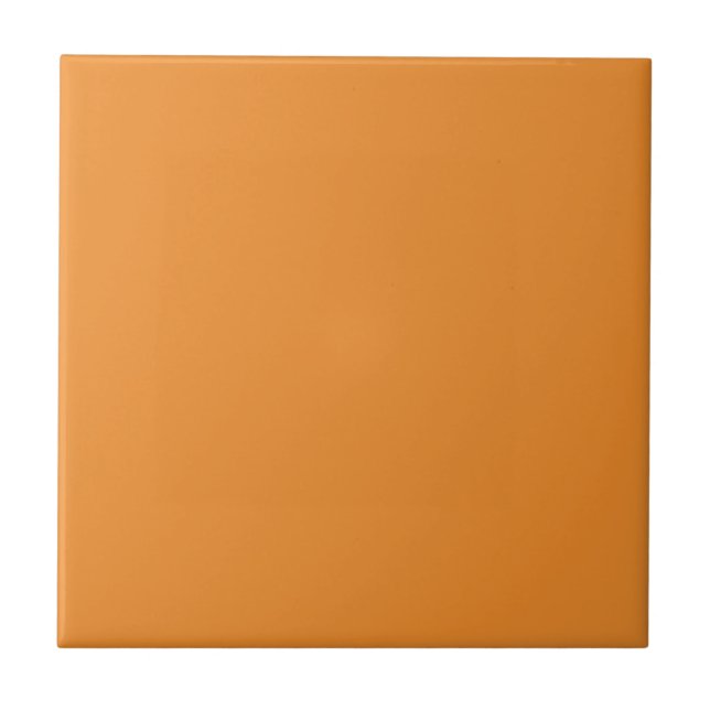 Mandarin Orange Square Kitchen and Bathroom Tile (Front)