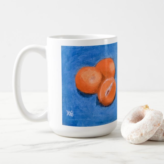 Mandarin Oranges Coffee Mug (With Donut)