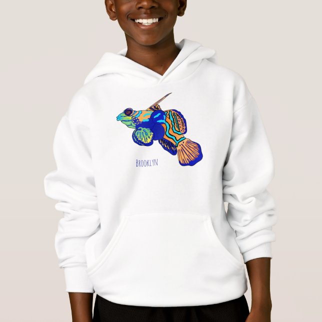 Mandarinfish cartoon illustration  (Front)