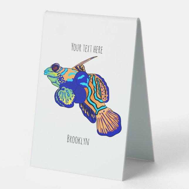 Mandarinfish cartoon illustration  (Front)