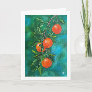 Mandarins on a Winter's Night by Alfred Fox Card