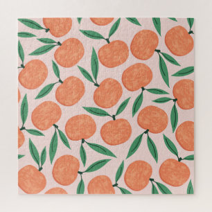 Mandarins vintage: repeating fruit texture. jigsaw puzzle