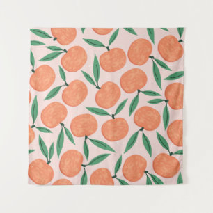 Mandarins vintage: repeating fruit texture. tapestry