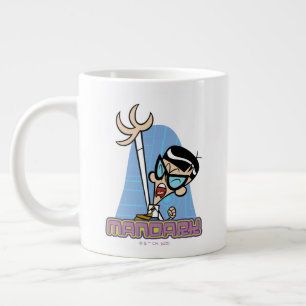 Mandark Character Name Graphic Large Coffee Mug