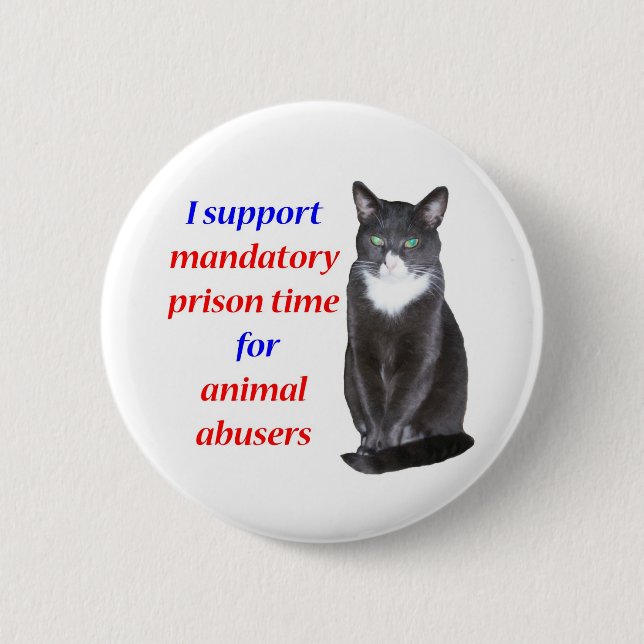Mandatory Prison Time 6 Cm Round Badge (Front)