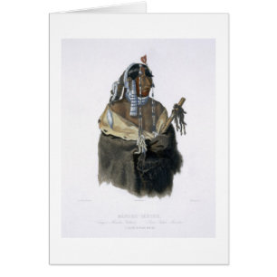 Mandeh-Pahchu, a Young Mandan Indian, plate 24 fro