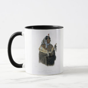 Mandeh-Pahchu, a Young Mandan Indian, plate 24 fro Mug