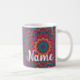 Mandela, BOHO, Hippy Groovy Coffee Mug, Cup