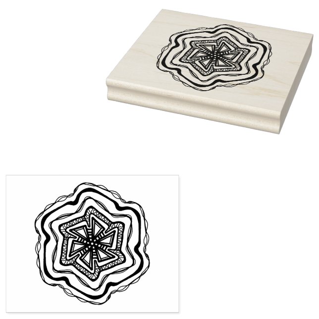 Mandela Designs Rubber Stamp (Stamped)