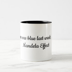 Mandela Effect Conspiracy Time Travel parallel Two-Tone Coffee Mug